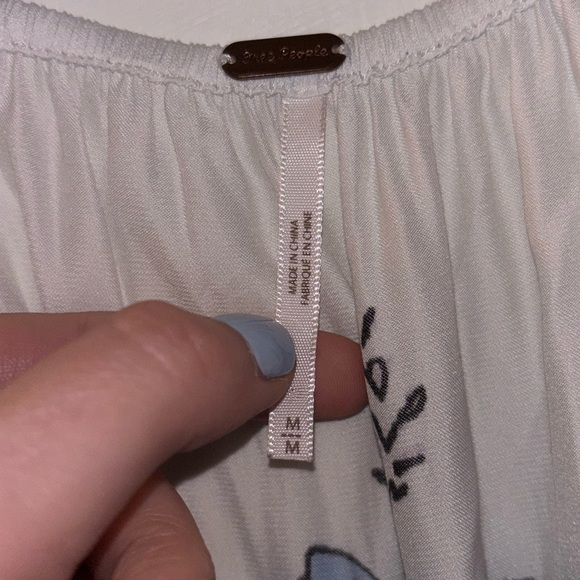 Free People Positano Printed Peasant Top - Picture 3 of 9